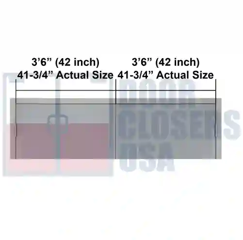 7 Foot Double Door Width