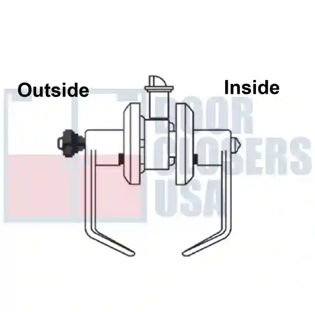 Entry Key outside, push button or turn on inside.