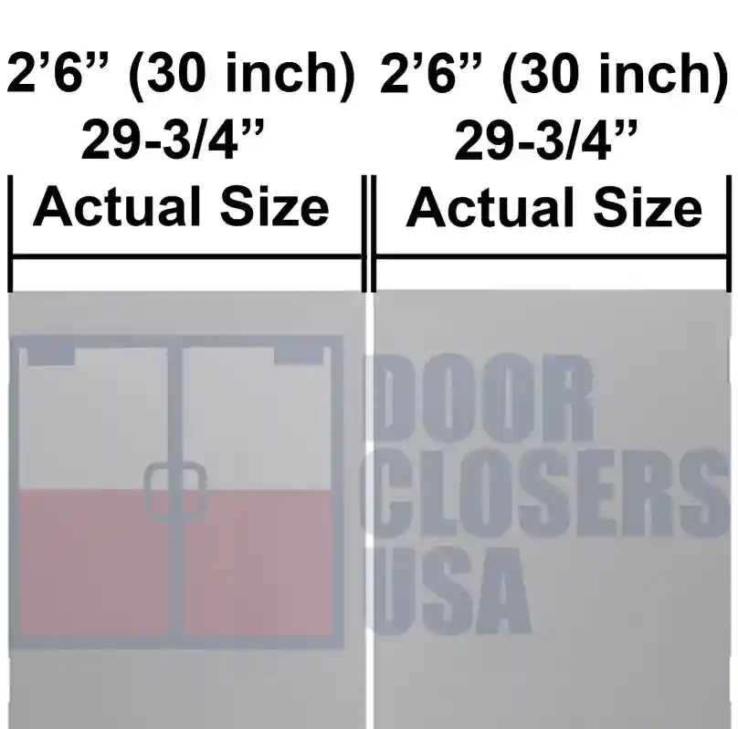 5 Foot Double Door Width