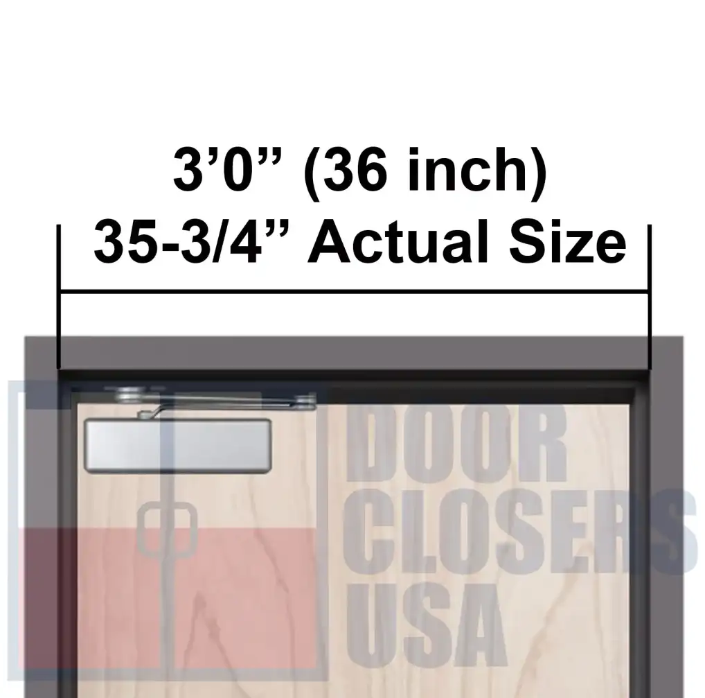 3'0" (36 inch)<br>Actual Width 35-3/4" <br>Popular Choice