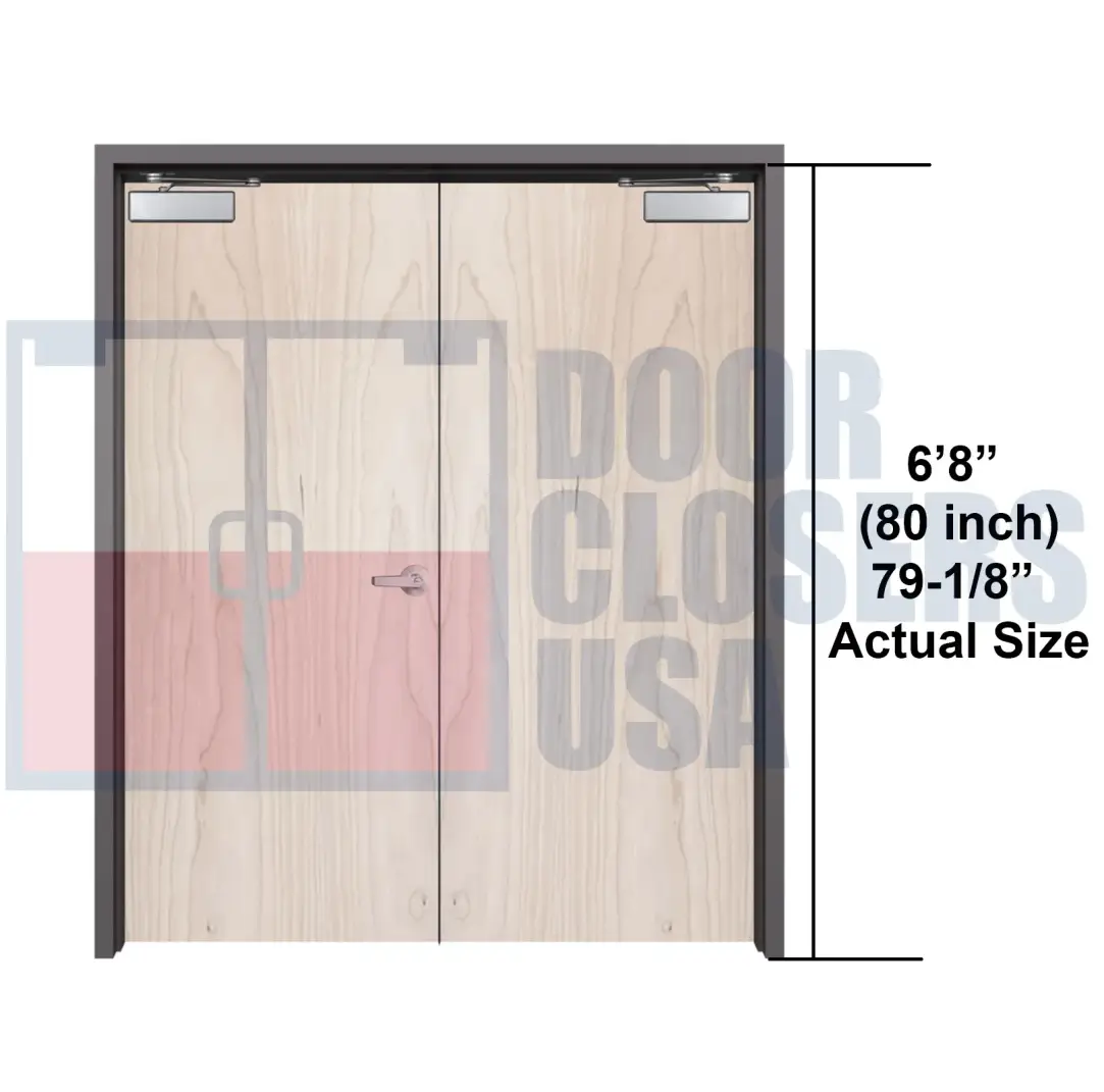 6'8" (80 inch)<br> Actual Height 79-1/4"