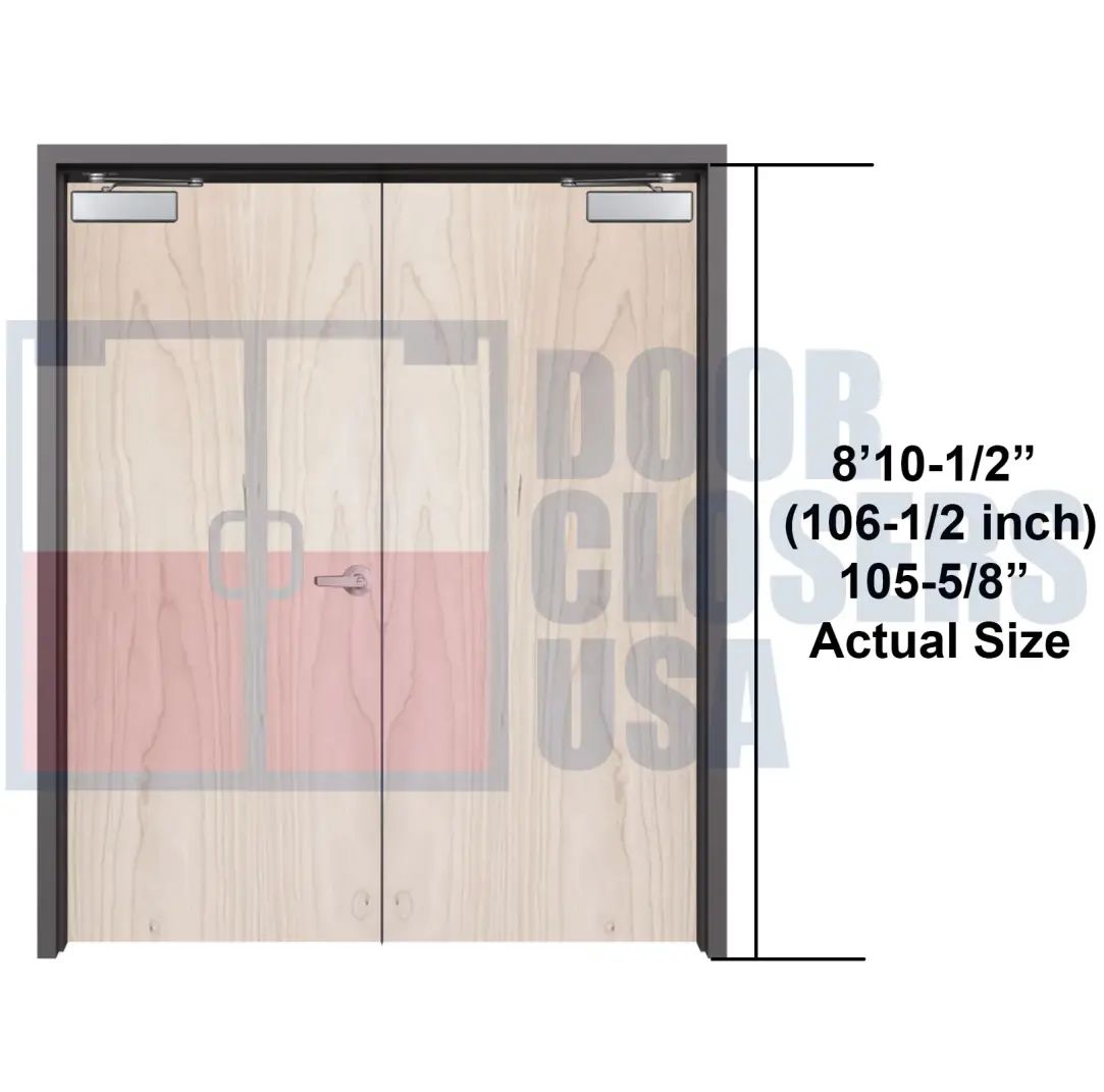 8'10-1/2" (106-1/2 inch)<br> Actual Height 105-3/4"